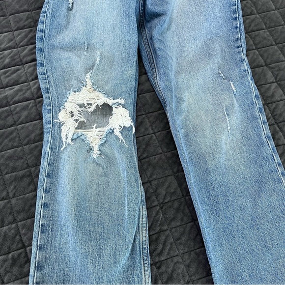 Abercrombie & Fitch Jeans Women 29 8 The 90s Straight Ultra High Rise Distressed - Picture 8 of 8